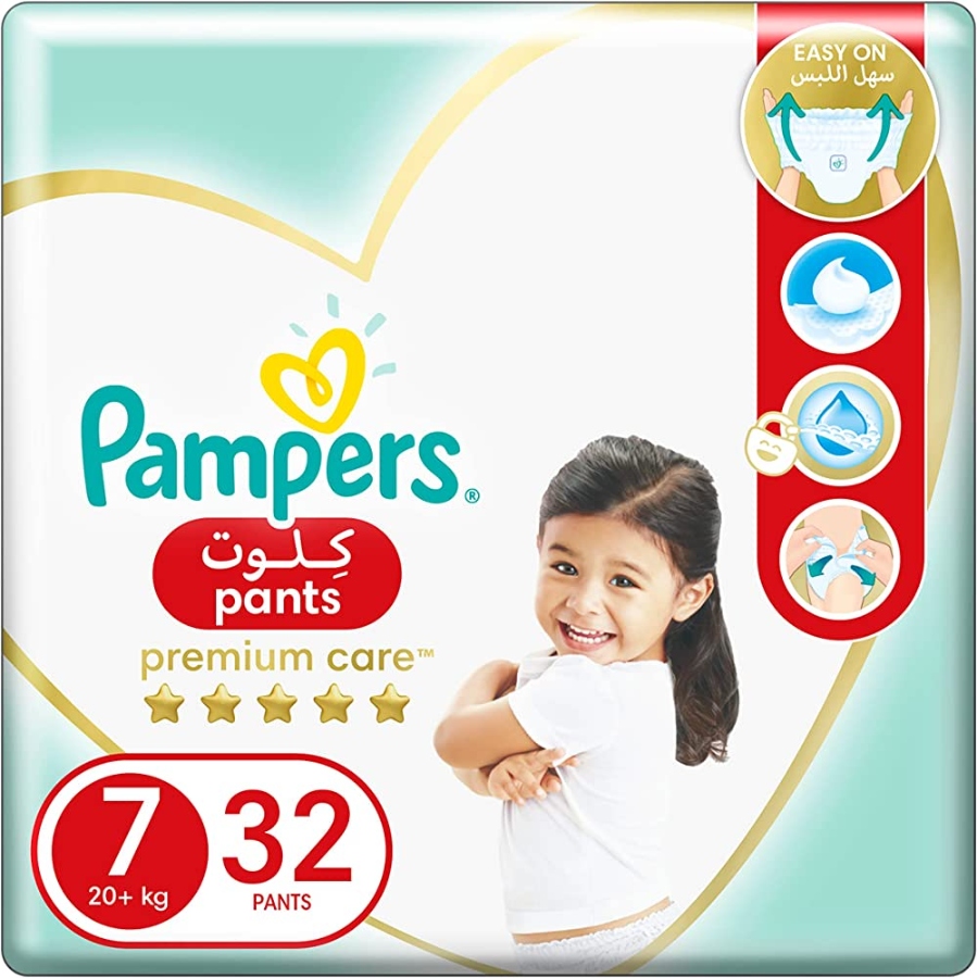 Pampers Premium Care Protection T Size 7 32 Pieces