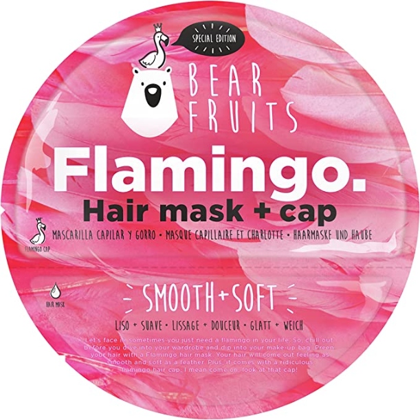 Bear Fruits - Flamingo, Frutilicious Hair Mask & Cap, Smooth & Soft, 20 ML