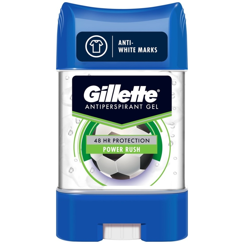 Gillette Power Rush Clear Antiperspirant Gel