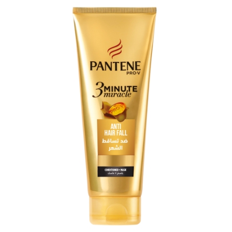 Pantene 3 Minute Miracle Anti Hairfall Conditioner + Mask 200 ml