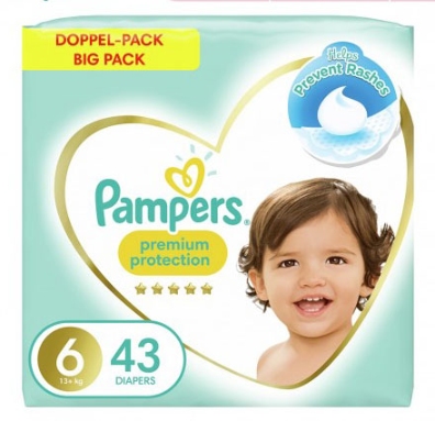 Pampers Premium Protection Diapers Stage 6 (13+ Kg) 43 Pieces