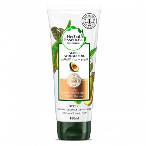 Herbal Essences Aloe+Avocado Oil Step 4 3 In 1 Plant Powered Hair Cream180 ml