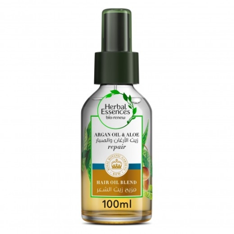 Herbal Essences Argan Oil & Aloe Vera Hair Oil Blend for Hair Repair, 100 ml