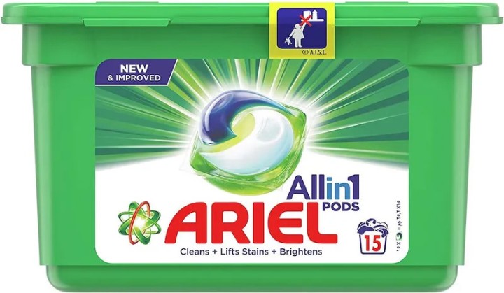 Ariel 3 In 1 Pods Regular 15 Pieces