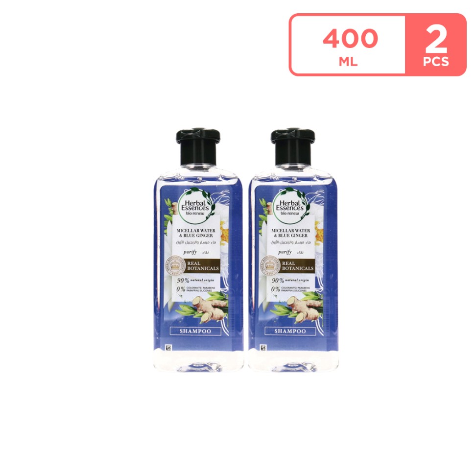 Herbal Essences Purify Micellar Water & Blue Ginger Shampoo 400 ML