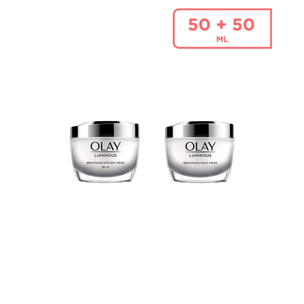 Olay Luminous Night Cream 50G + Day Cream Spf15 50G