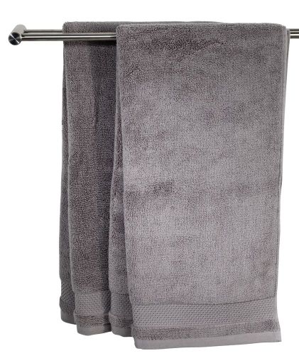 Buy Hand towel NORA 50x100 grey Online From JYSK Kuwait