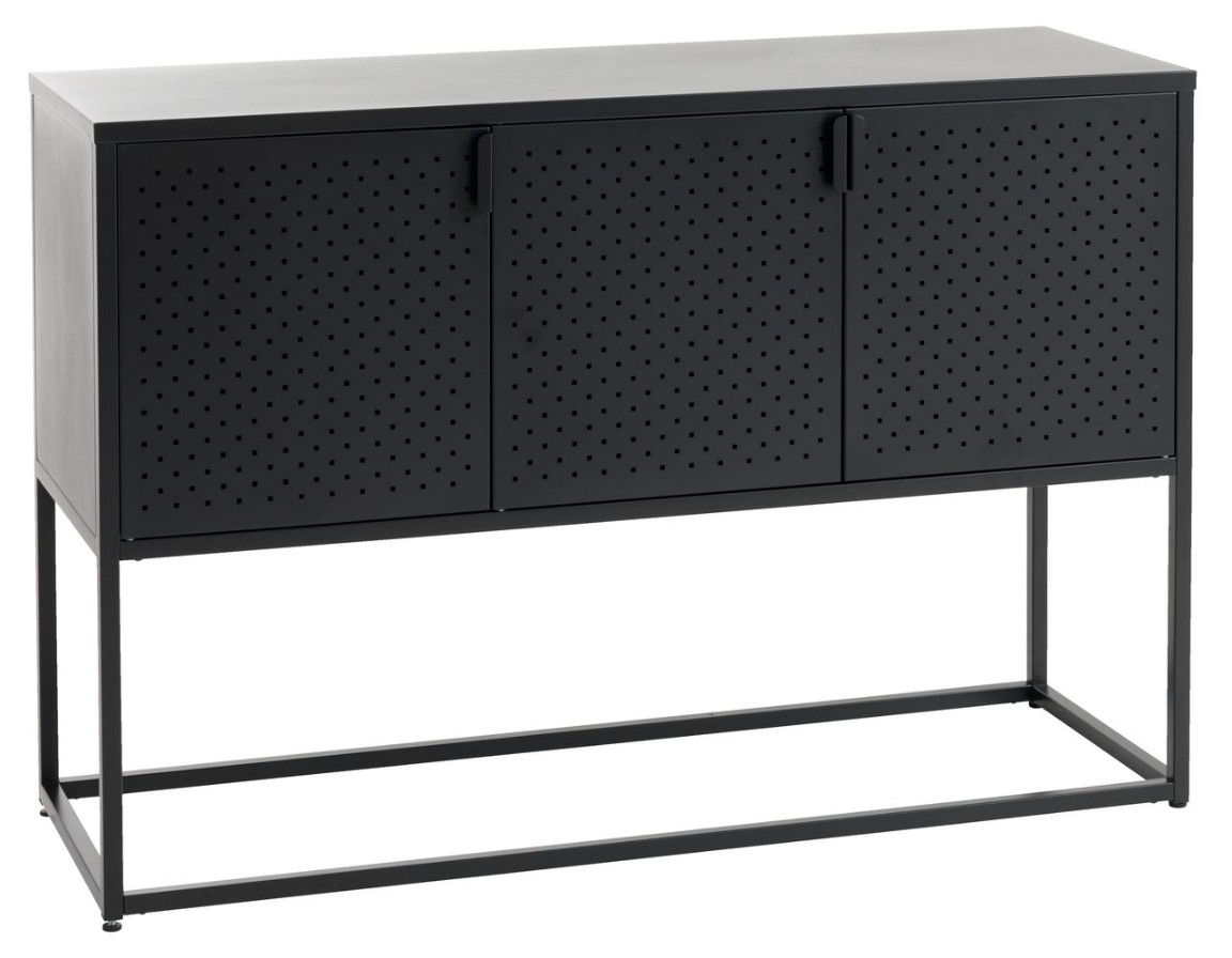 Buy Sideboard VIRUM 3 doors black Online From JYSK Kuwait