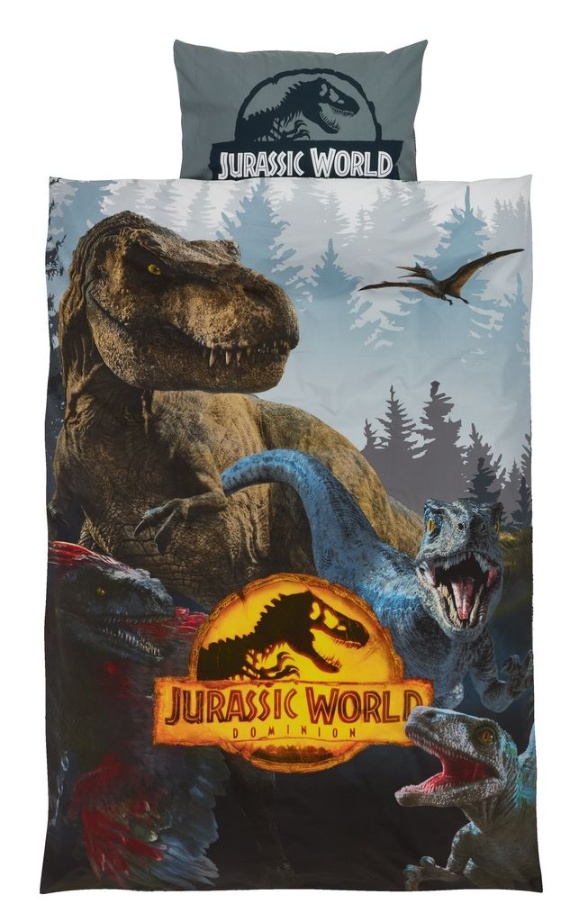 Duvet cover set JURASSIC WORLD 140x200 grey