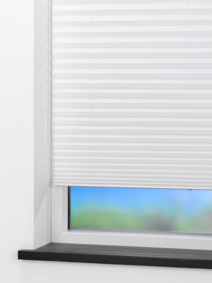 Pleated blind SALTHOLM 130x130cm white