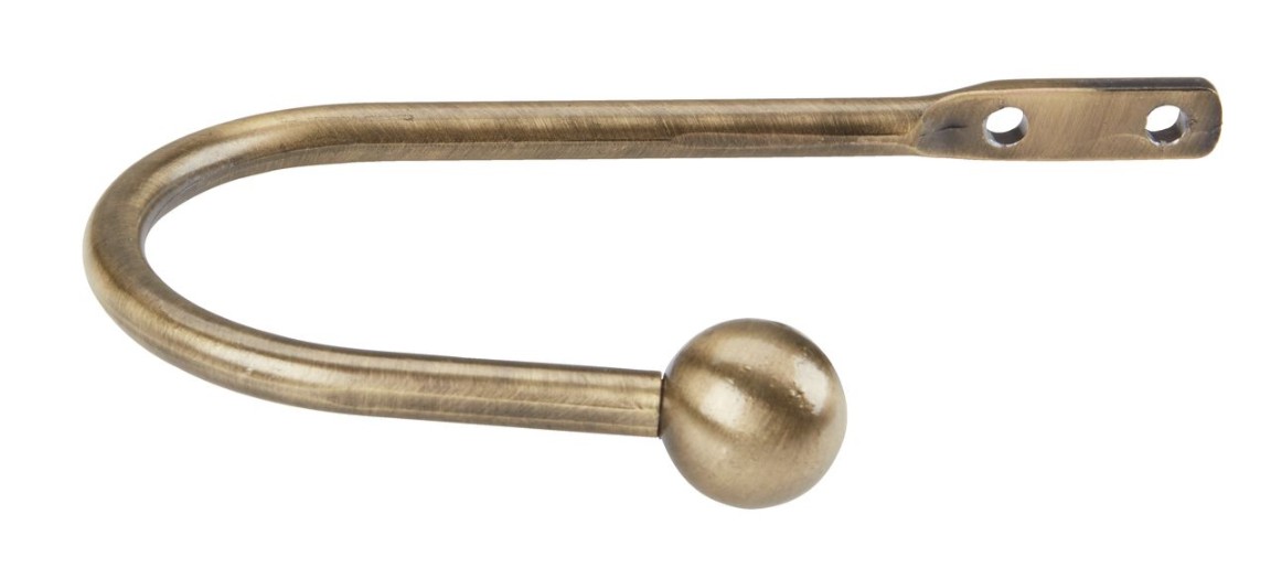 Tie back KATAJA ball 2pcs/pk brass