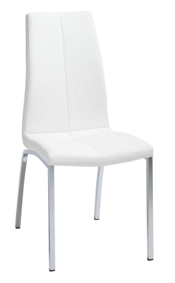 Buy Dining chair HAVNDAL white/chrome Online From JYSK Kuwait