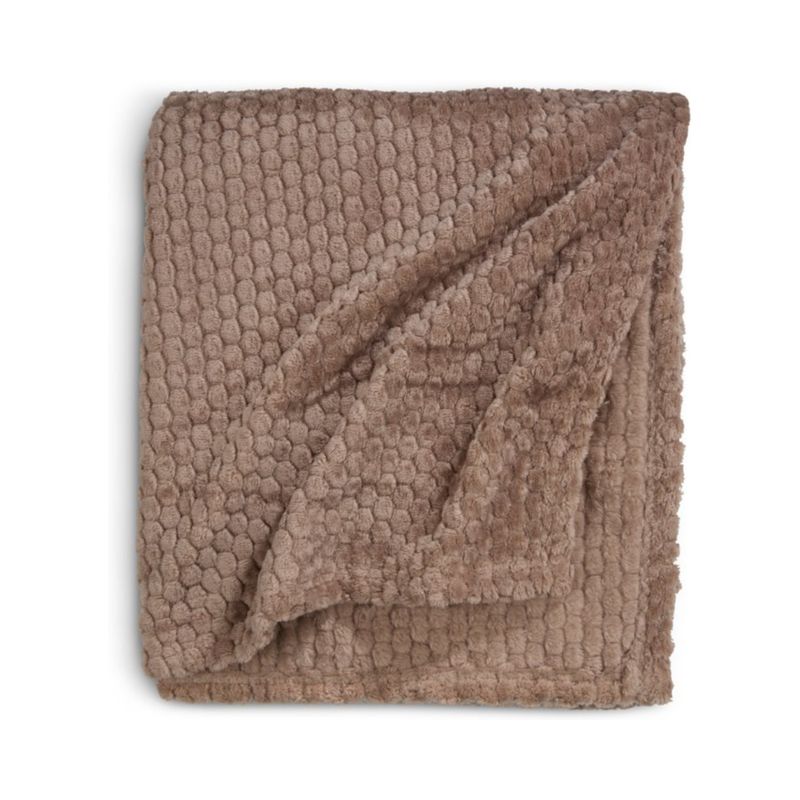 Fleece throw ROSENVIAL 130x160 dark sand