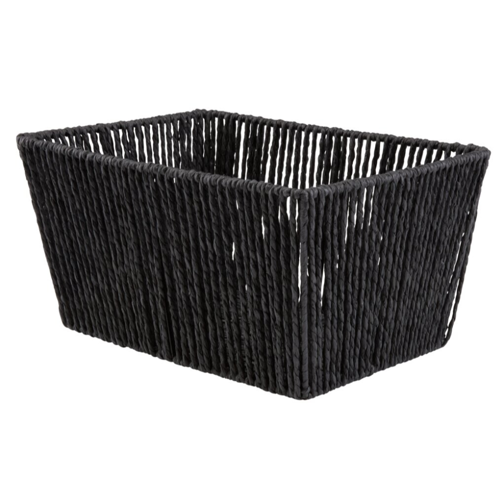 Basket LARSEMIL W23xL33xH17cm black