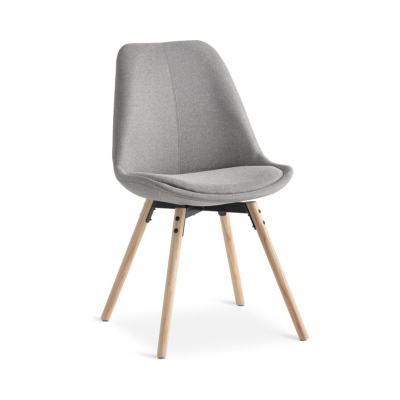 Dining chair KASTRUP sand fabric/natural oak