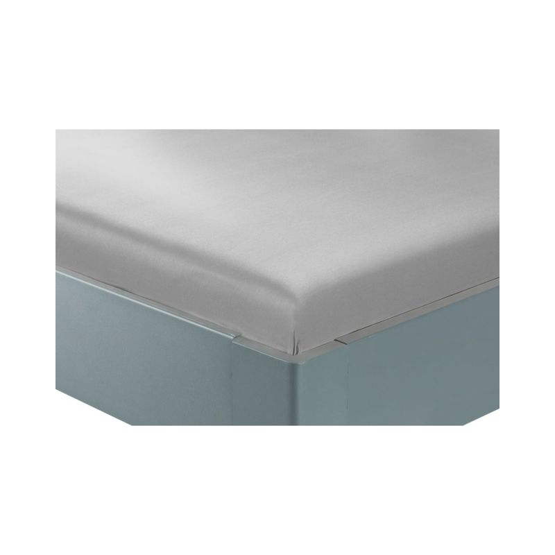 Sateen Flat sheet SANDRA 150x250 light grey