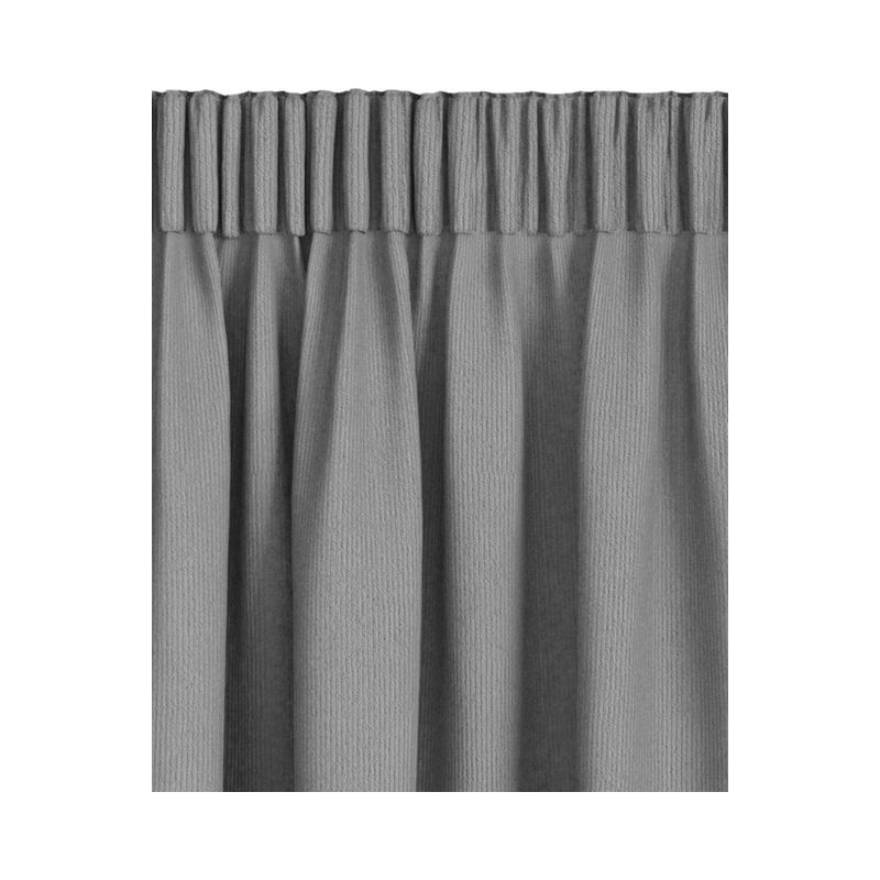 Blackout curtain ARA 1x140x300 corduroy grey