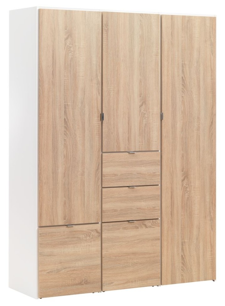 Buy Wardrobe NAUTRUP 149x200 oak/w Online From JYSK Kuwait