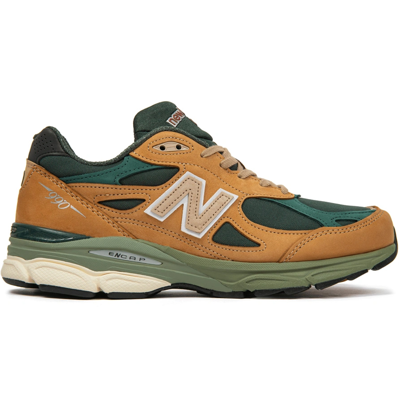 Buy NEW BALANCE 990V3 MADE IN USA TAN GREEN MEN'S SHOES For Men Online ...