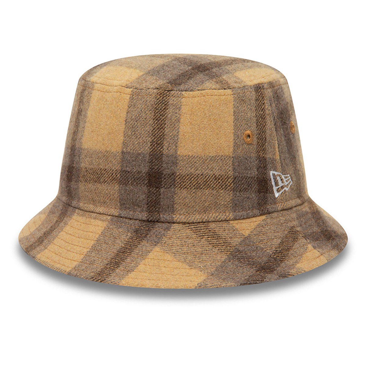 NEW ERA WOOL CHECK BUCKET HAT