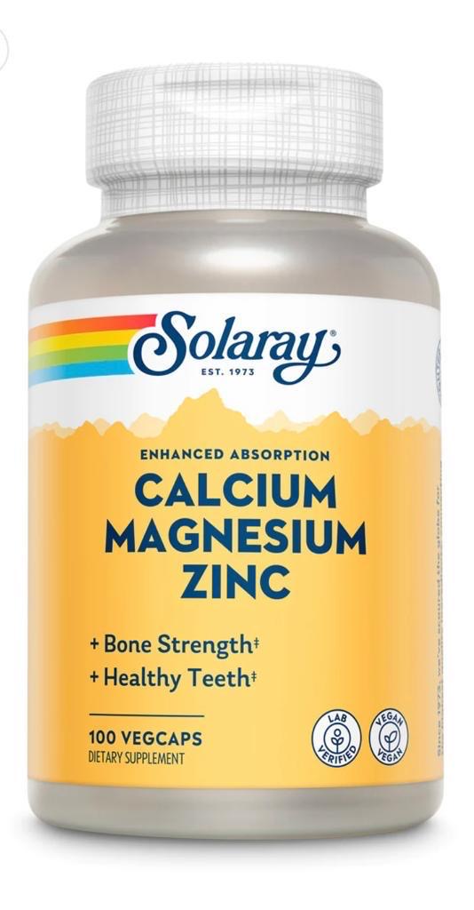 Solaray Calcium Mag Zinc 100Cap