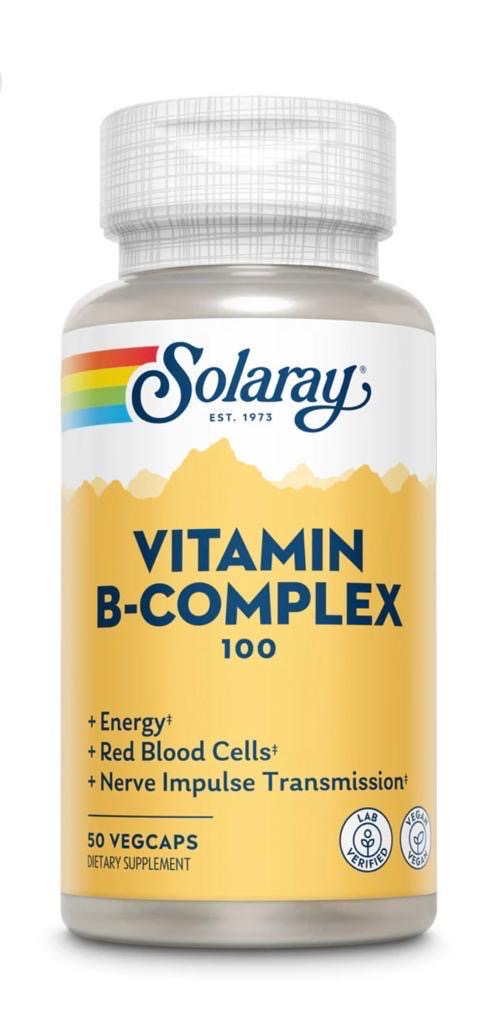 Solaray B Complex 100mg 50 Caps