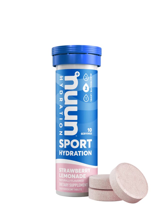 Nuun Sport Hydration 10 Effervescent Tablets Strawberry Lemonade