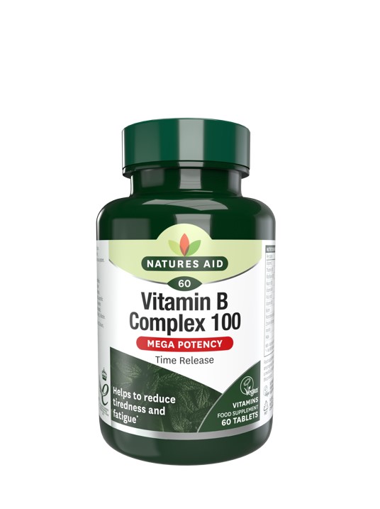 Natures Aid Vitamin B Complex 100 60 Tablets