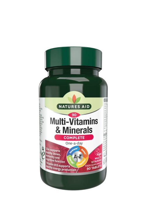 Natures Aid MultiVitamins & Minerals Complete 90 Tablets