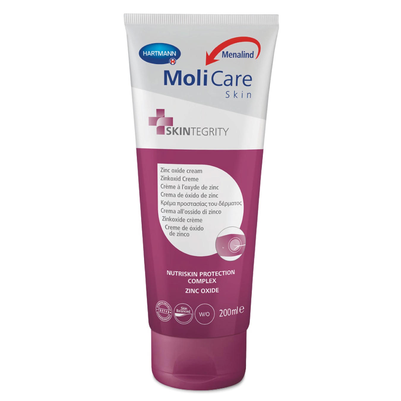 MoliCare Skin Zinc Oxide Cream for Irritated Skin