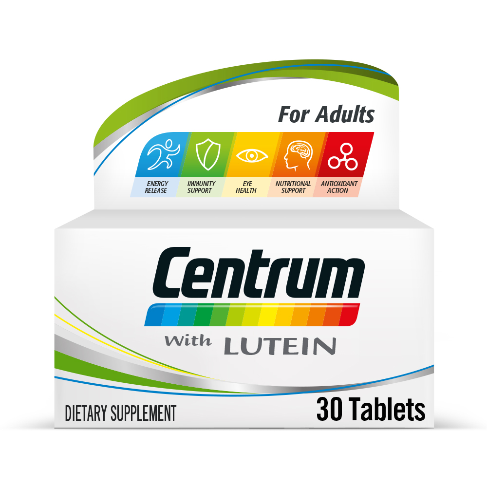 Centrum With Lutein, 30 Tablets