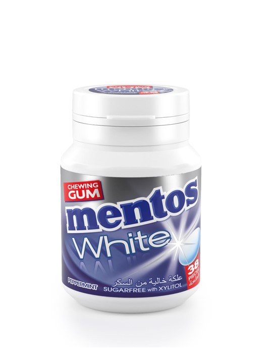 Mentos Gum White Peppermint 38 Pieces