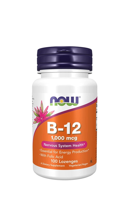 Now Vitamin B12 1000mcg 100 Lozenges