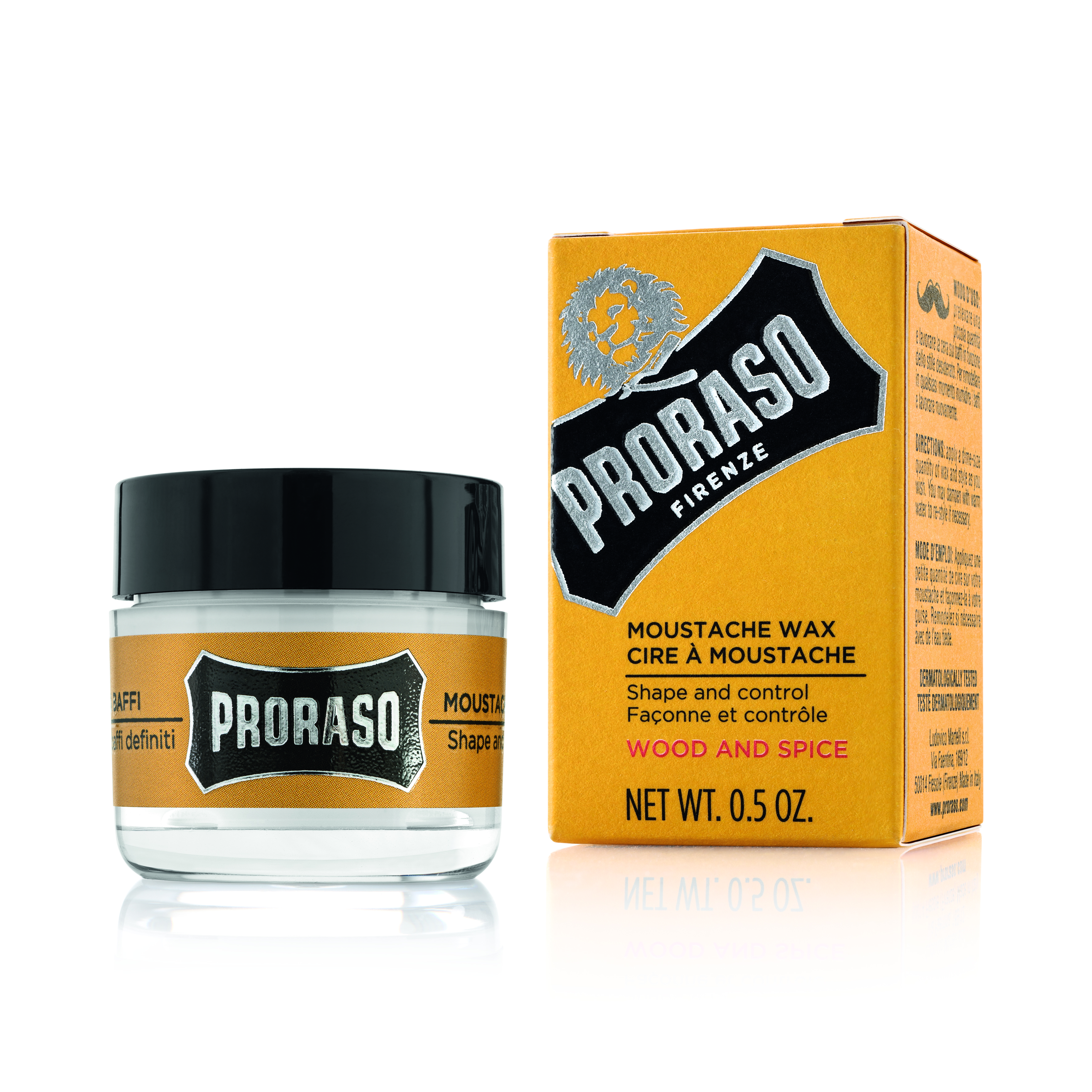 Proraso Moustache Wax Wood & Spice 15ml