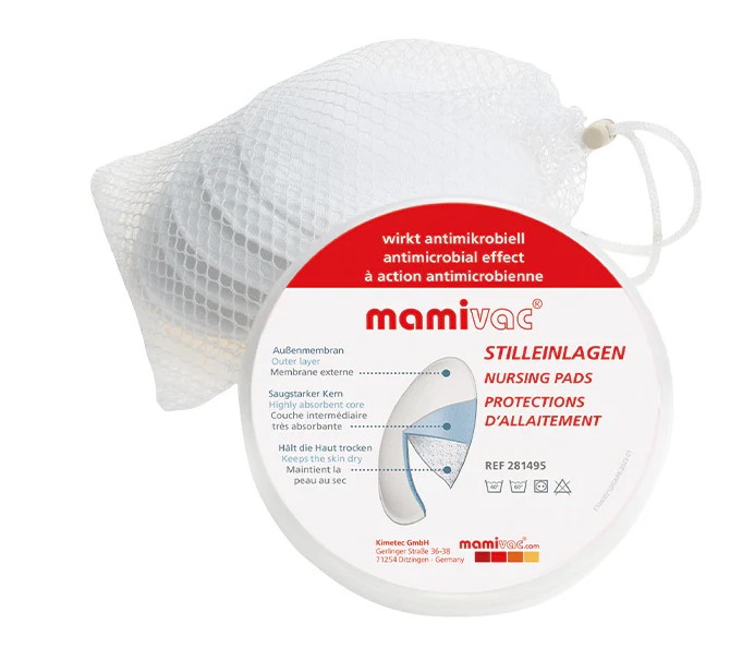 Mamivac Nursing Pads 6 Pcs with Washable Bag