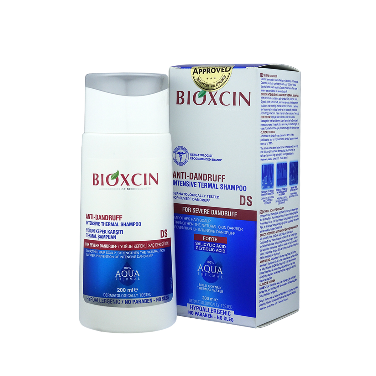 Bioxcin Anti Dandruff Ds Intensive Thermal Shampoo For Severe Dandruff 200ml