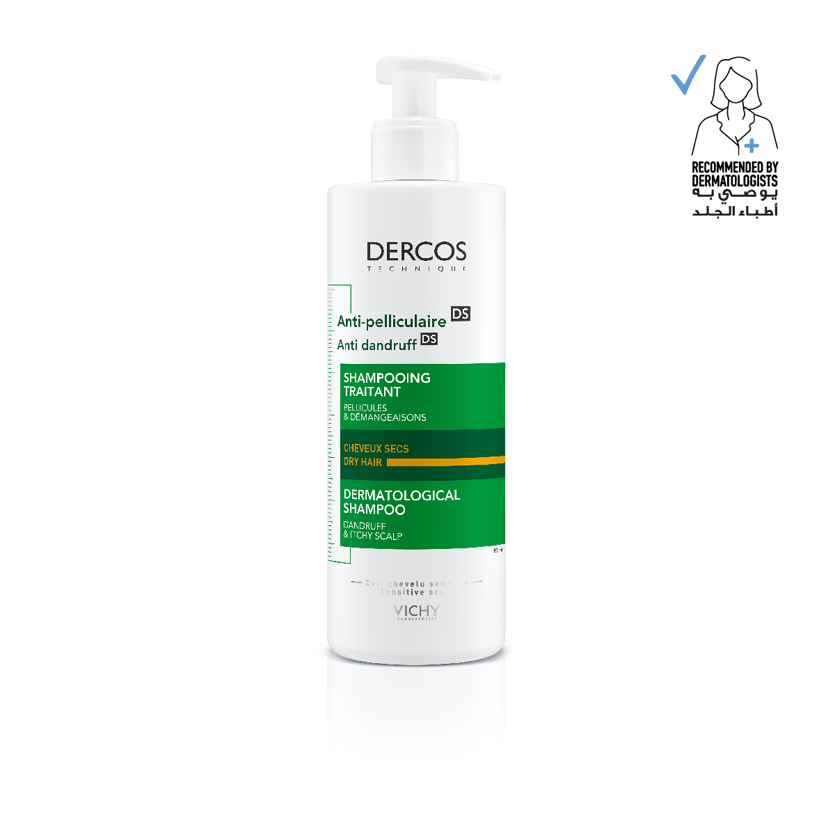 Vichy Dercos Anti Dandruff Dry Hair Shampoo 200ml