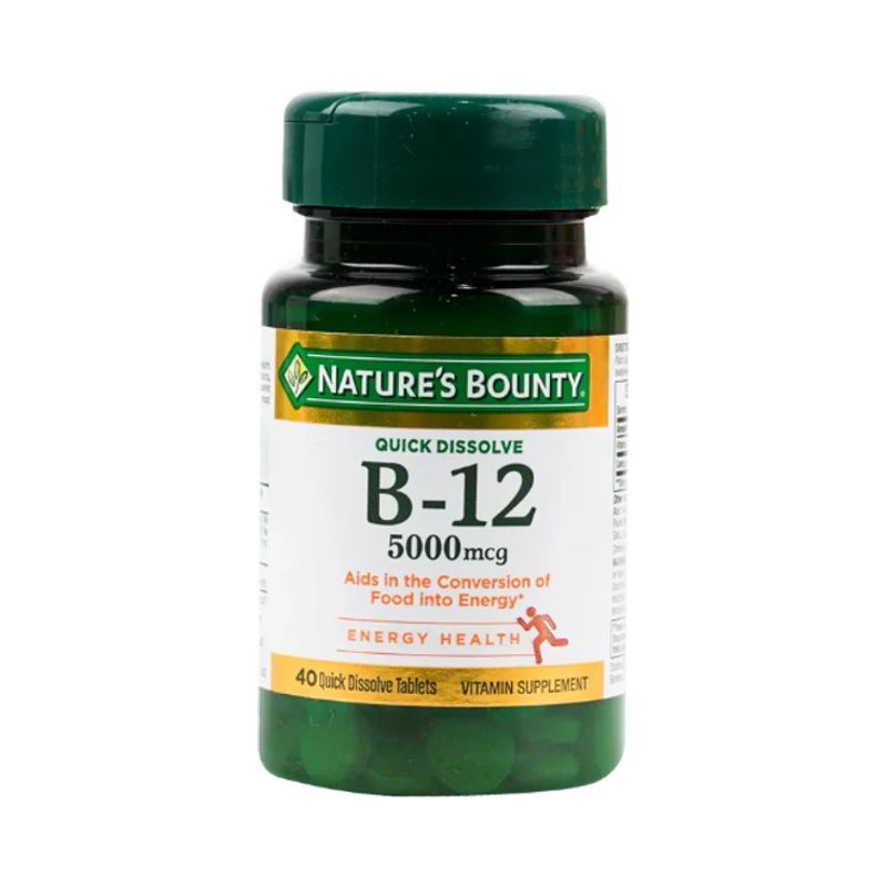 نيتشرز باونتي فيتامين ب 12 - 5000 مكجم - 40 حبة