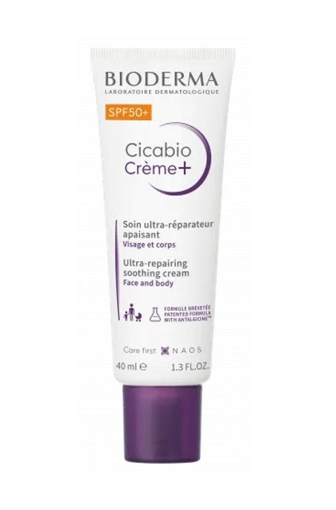 Bioderma Cicabio Cream+ Ultra-repairing Soothing Cream SPF50+ 40ml