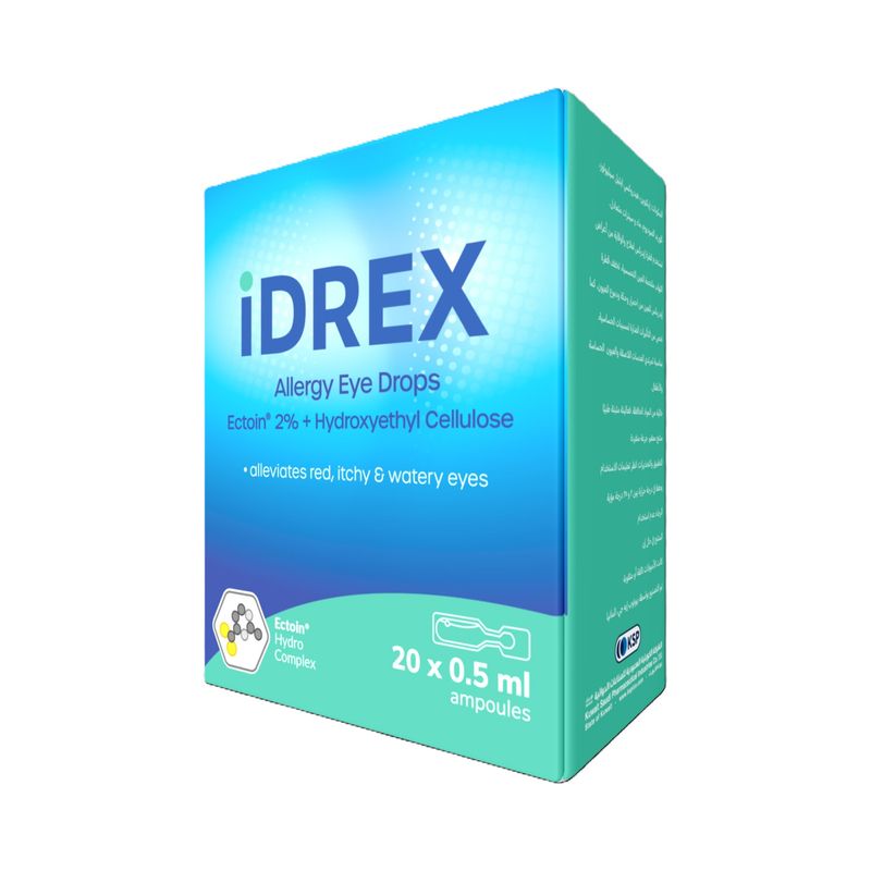 إيدريكس قطرة لحساسية العين 20 أمبولة × 0.5 مل