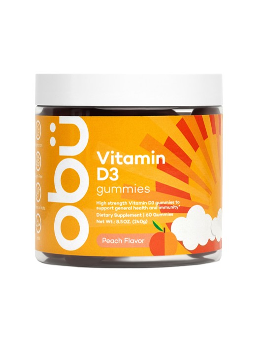 أوبو فيتامين دي3 للبالغين 60 حبة قابلة للمضغ