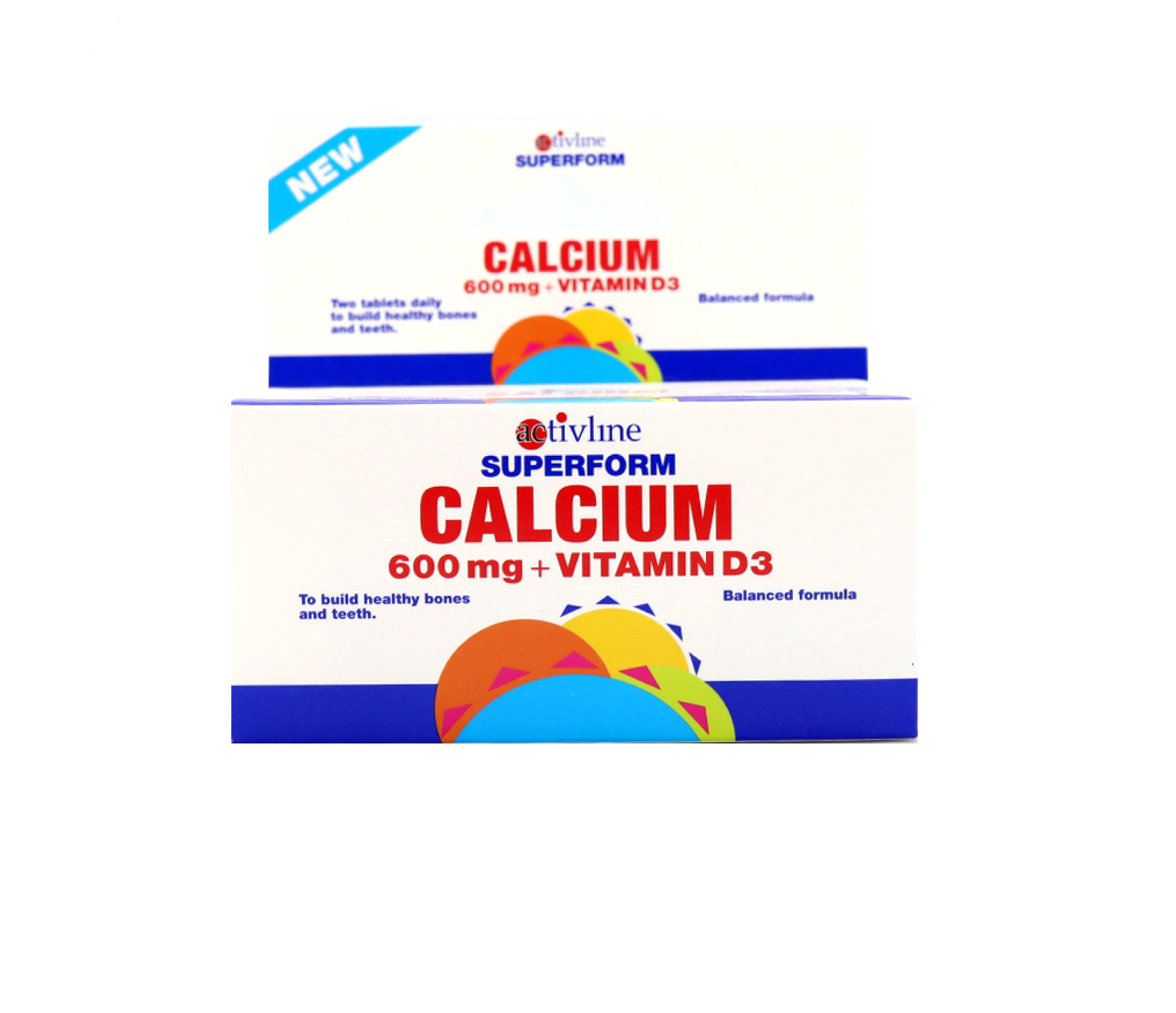 Activline Superform Calcium 600mg +Vitamin D3 60s | Al Mutawa ...