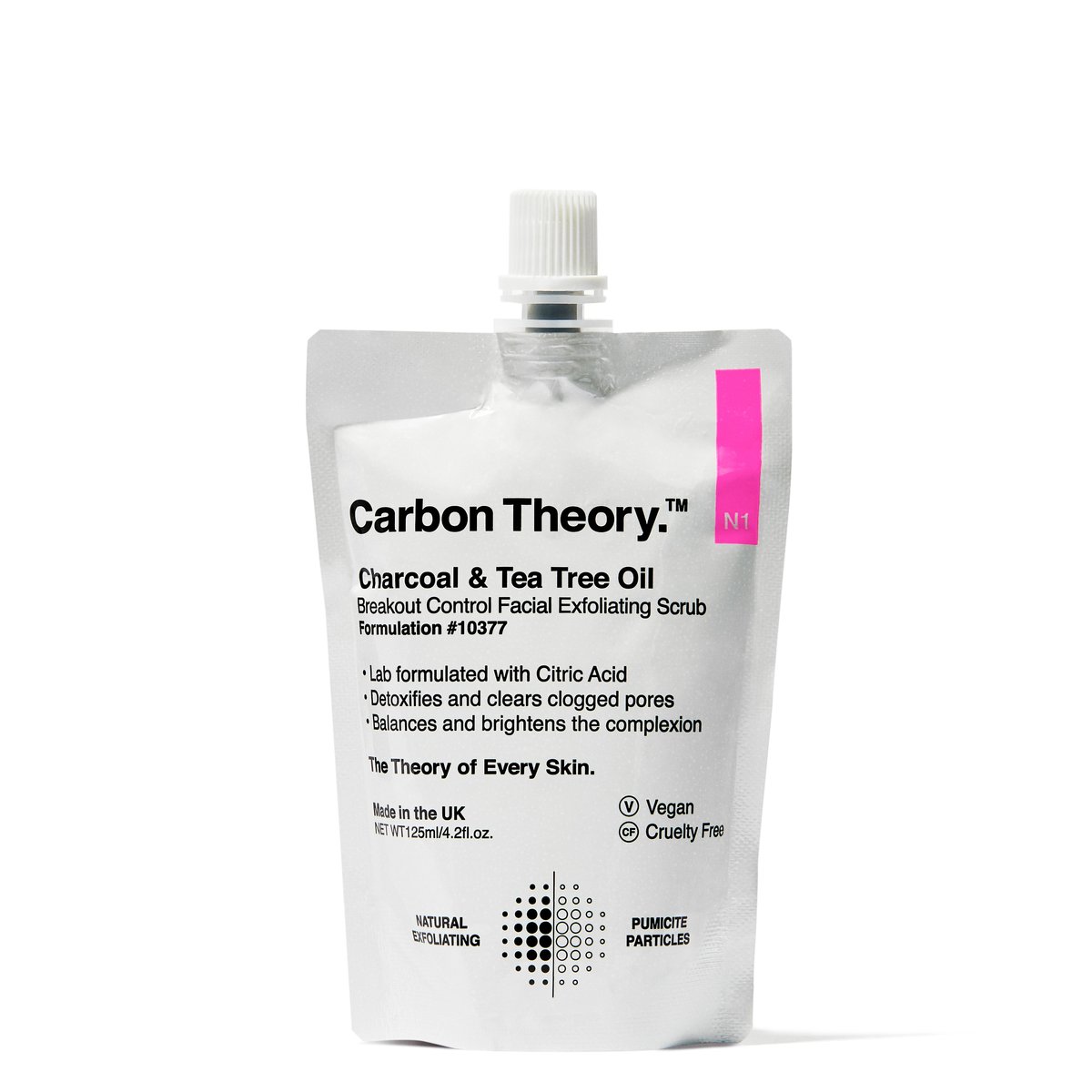 Carbon Theory Tea Tree Oil Scrub 125ml