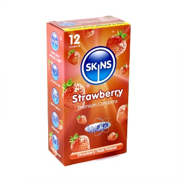 Skins Condoms Strawberry 12's