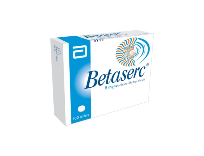 Betaserc Tablets 8Mg 100's