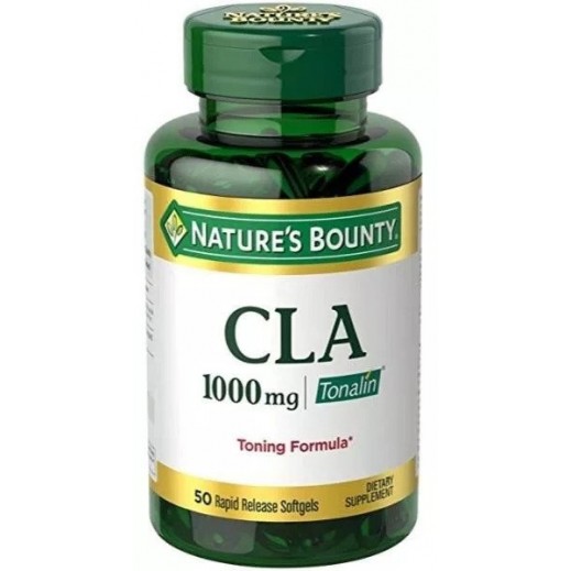 Nature's Bounty CLA Tonalin 1000mg 50 Softgels