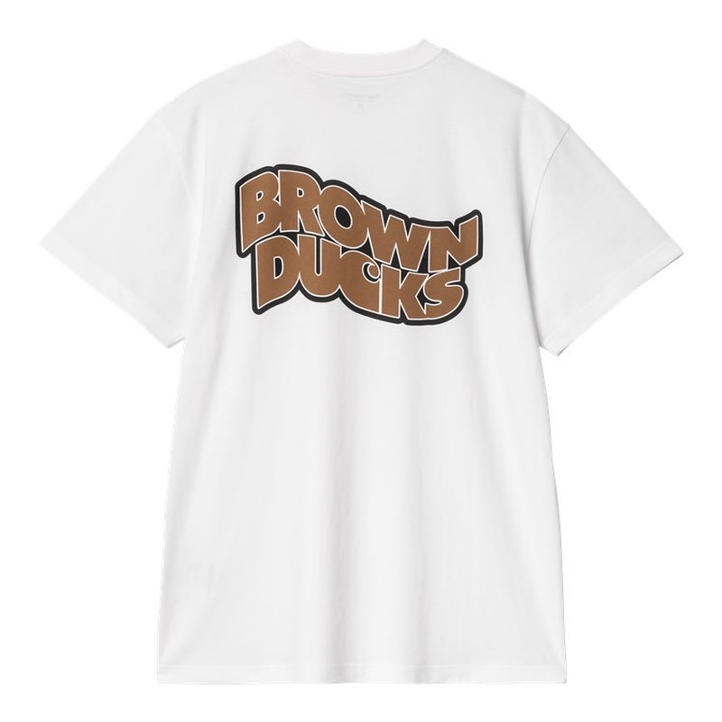 CARHARTT WIP BROWN DUCKS T-SHIRT