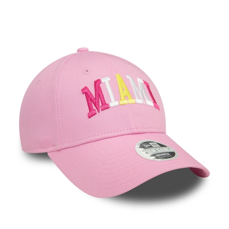 NEW ERA WOMENS PASTEL PINK 9FORTY ADJUSTABLE CAP