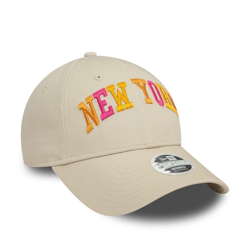 NEW ERA WOMENS LIGHT BEIGE 9FORTY ADJUSTABLE CAP