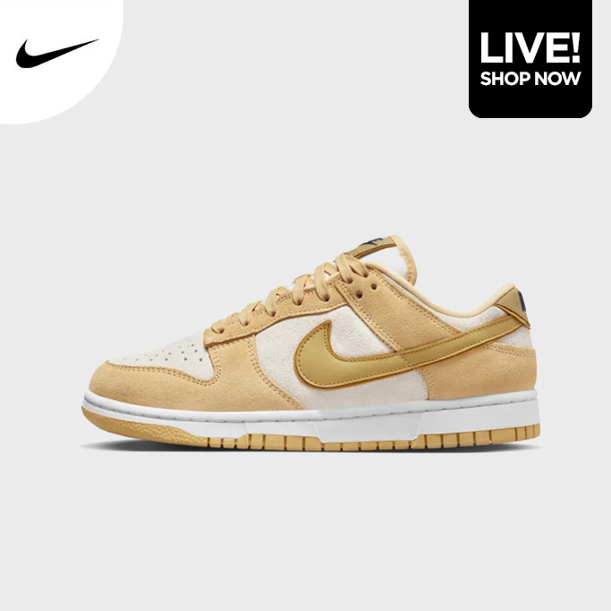 NIKE DUNK LOW WMNS "GOLD SUEDE"